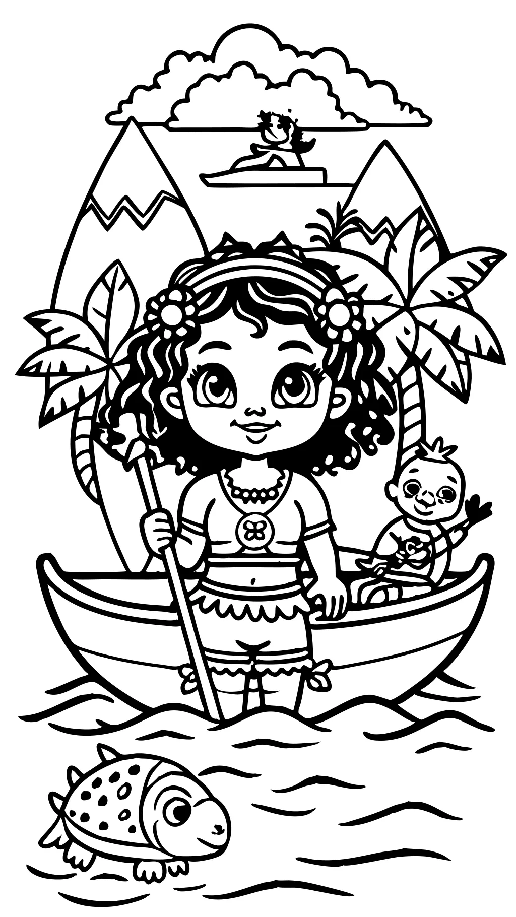 moana coloring pages free printable